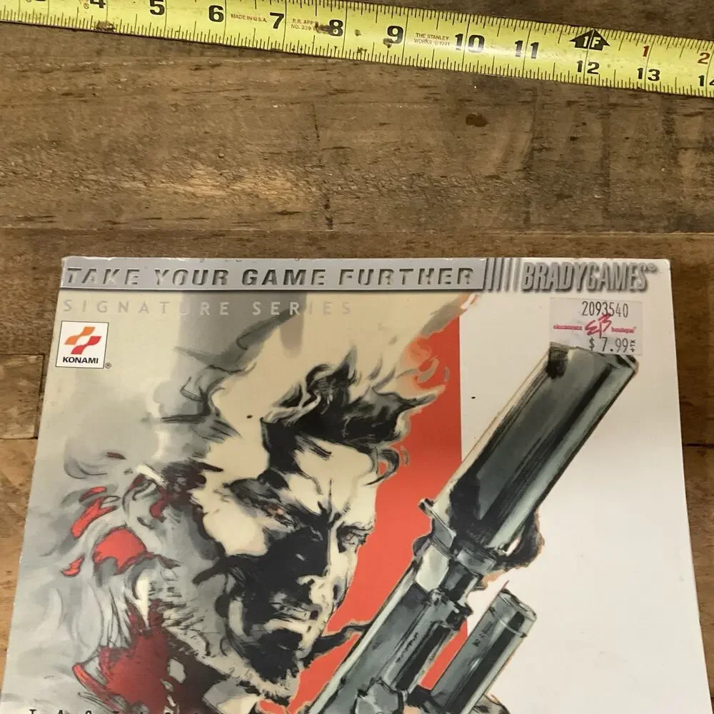 Metal Gear Solid 2 Strategy Guide BradyGames PS2 With Fold Out Poster Complete